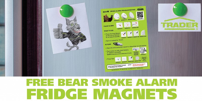 Bear Trouble Shooting Guide Fridge Magnet that you can leave with your customers at the install